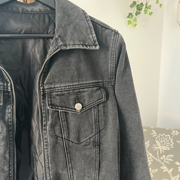 Brandy Melville | Black Jean Jacket - Picture 3 of 4